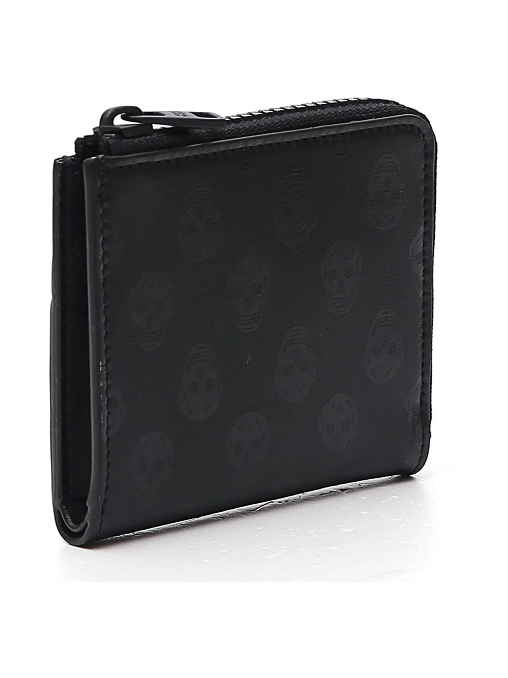 Alexander McQueen Biker Skull Zip Coin Purse