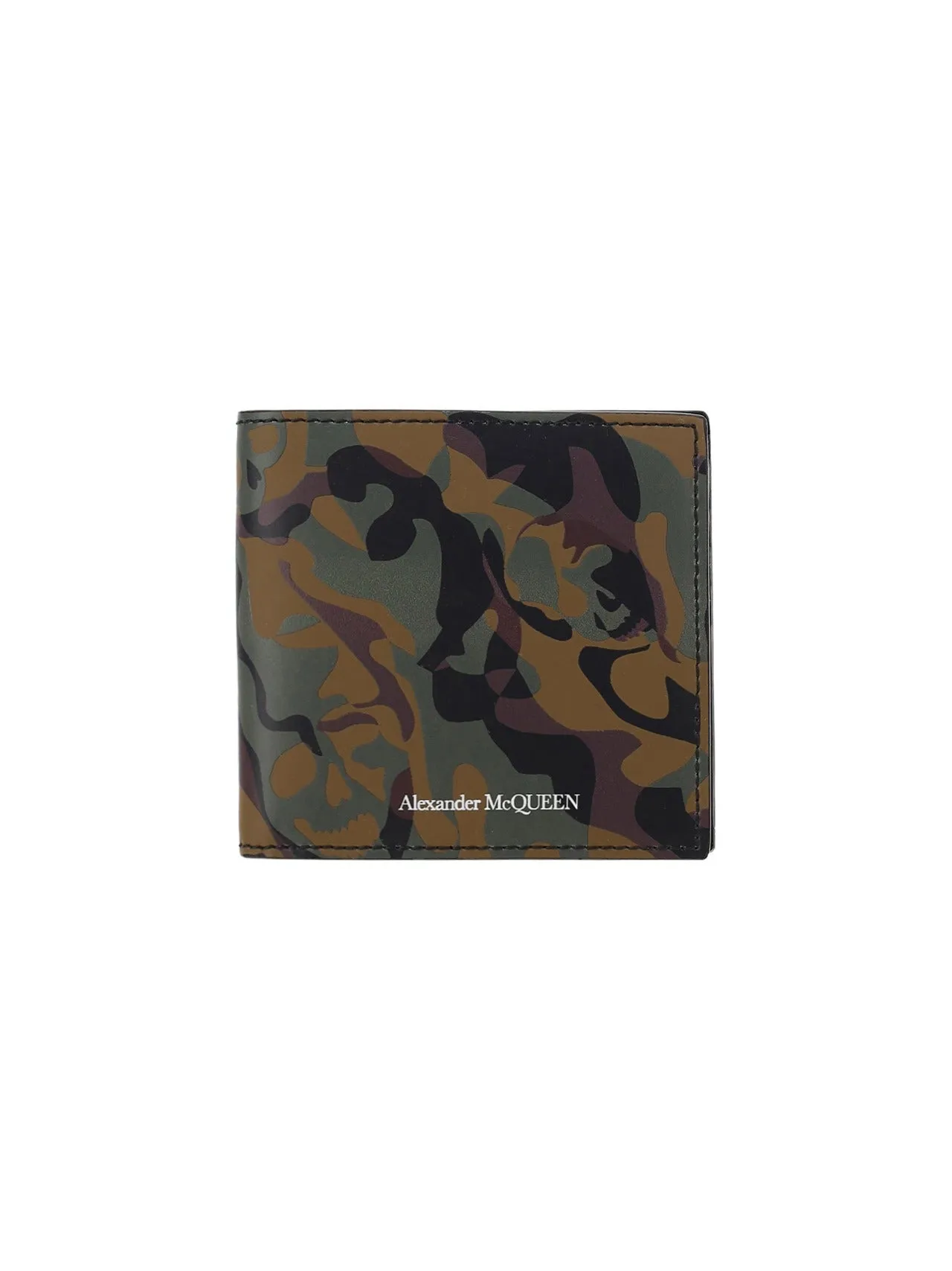 Alexander McQueen Camouflage Logo Print Wallet