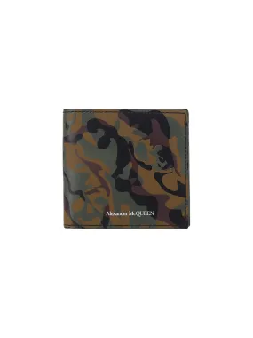 Alexander McQueen Camouflage Logo Print Wallet