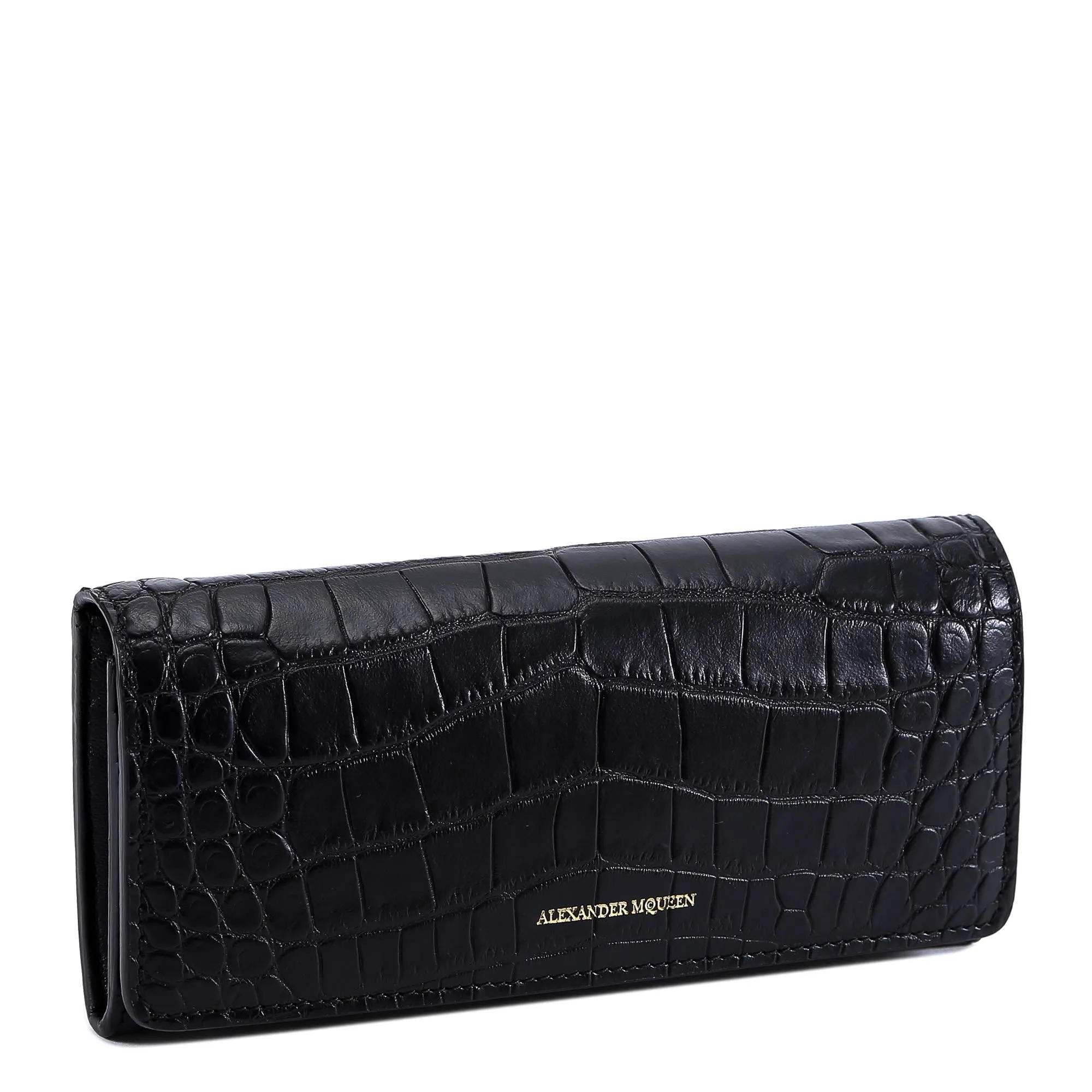 Alexander McQueen Croc-Effect Wallet