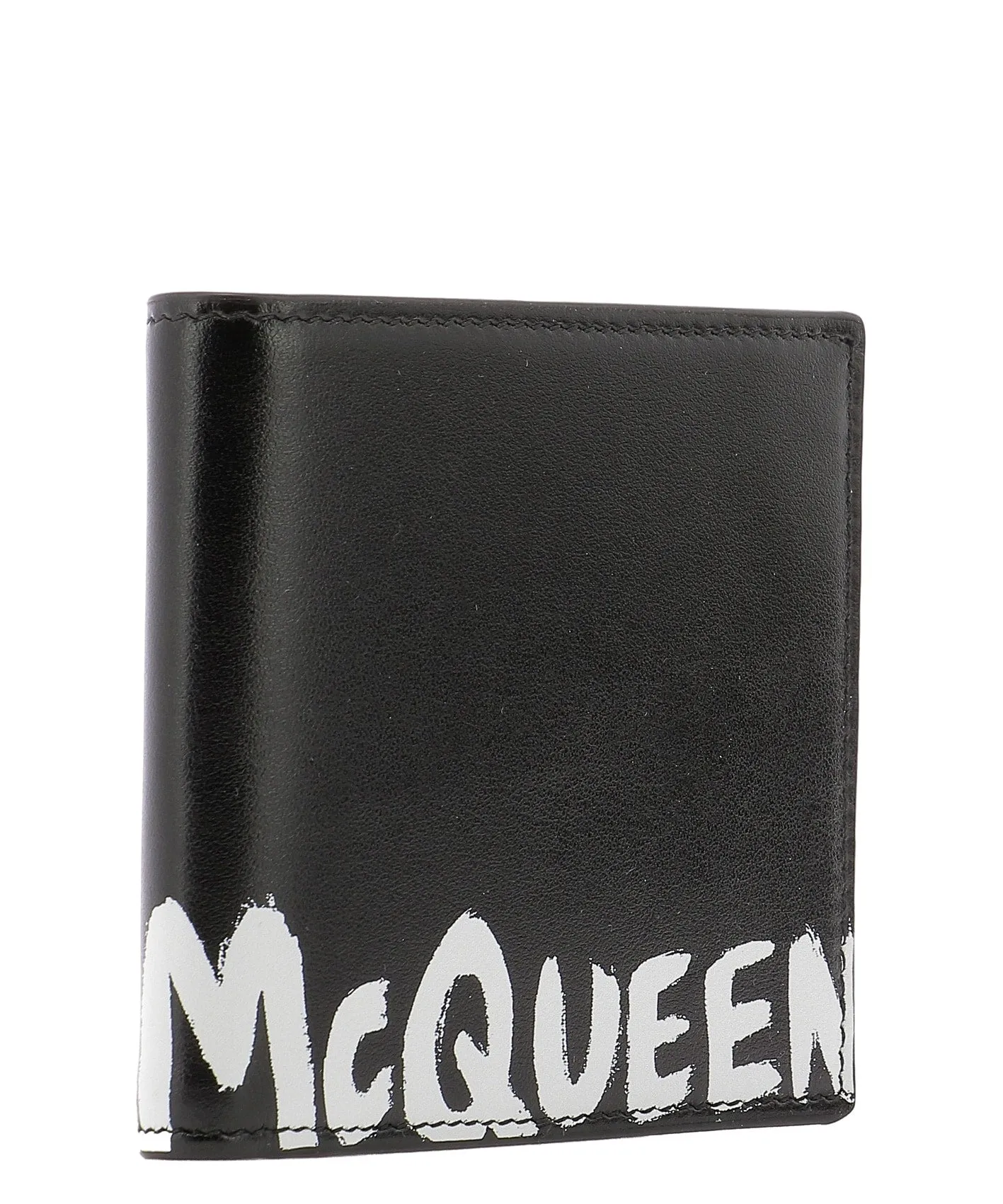 Alexander McQueen Graffiti Logo Bifold Wallet