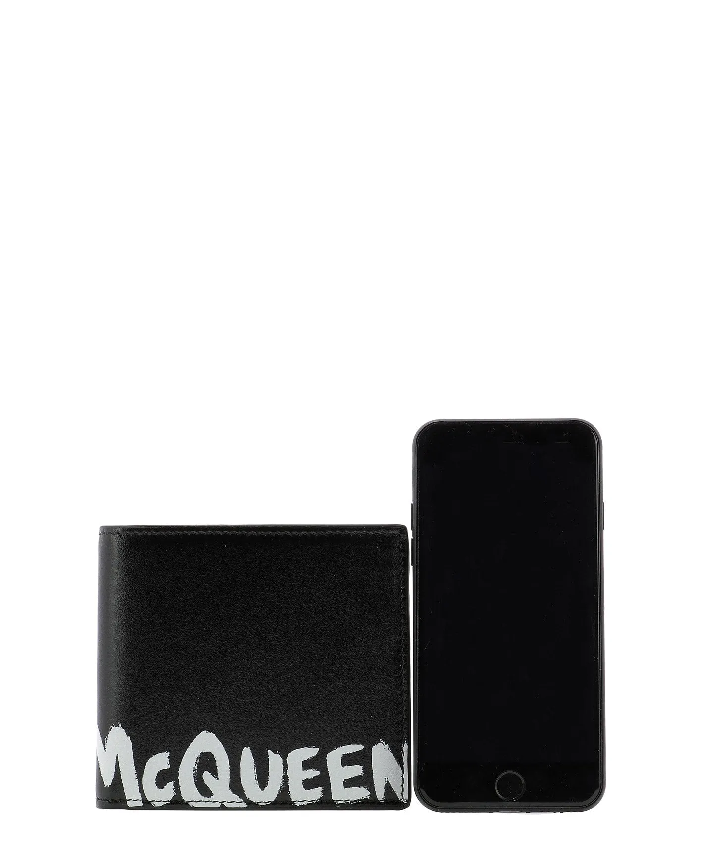 Alexander McQueen Graffiti Logo Bifold Wallet