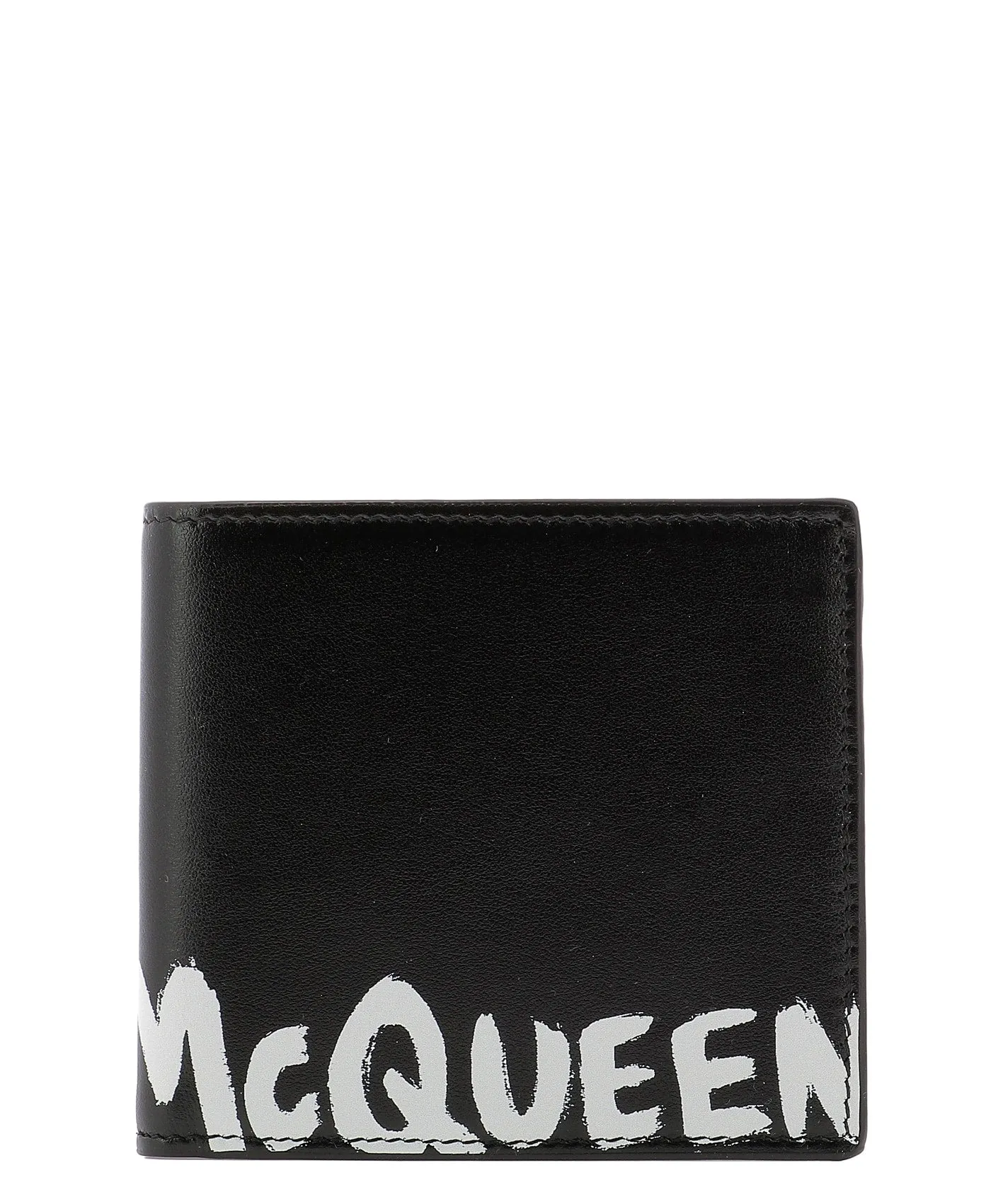 Alexander McQueen Graffiti Logo Bifold Wallet