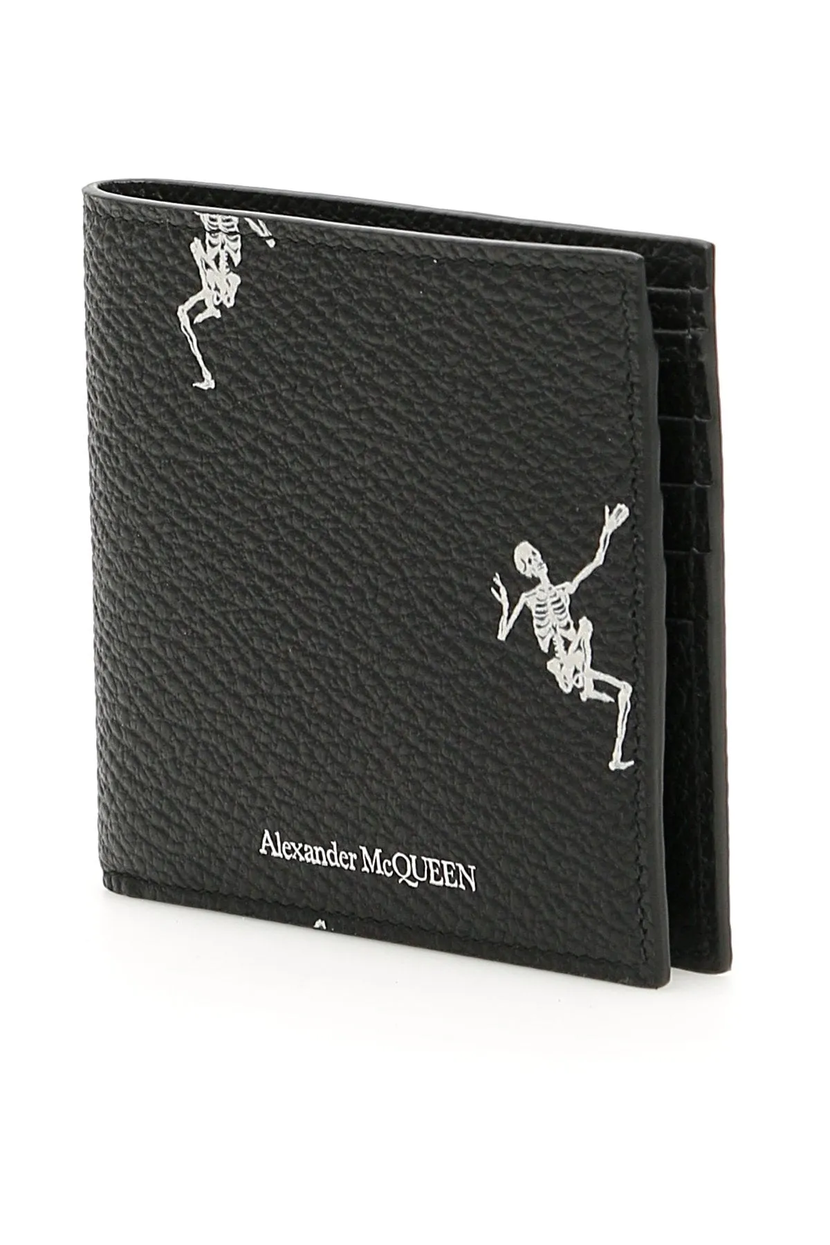 Alexander McQueen Logo Dancing Skull Bifold Wallet