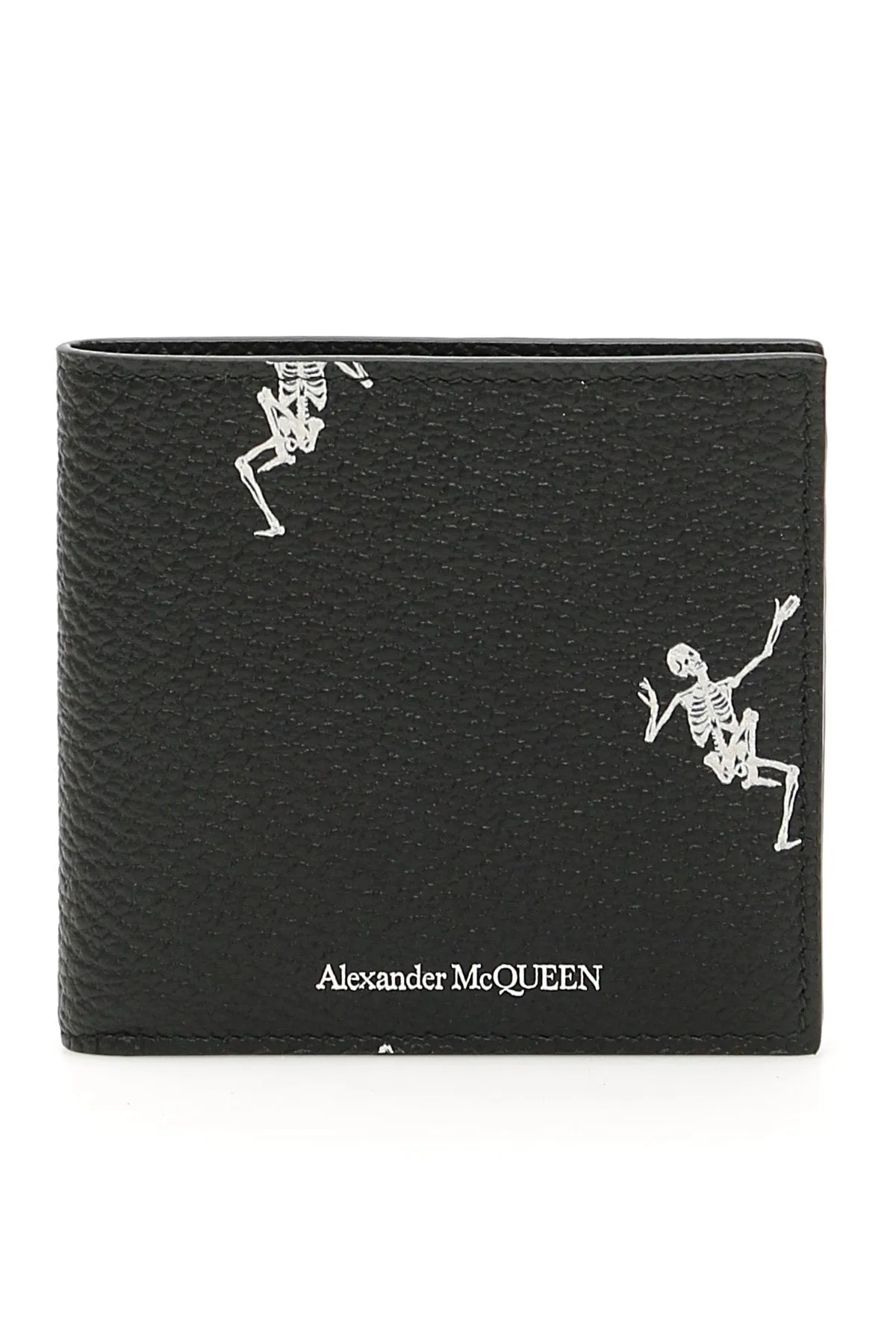 Alexander McQueen Logo Dancing Skull Bifold Wallet