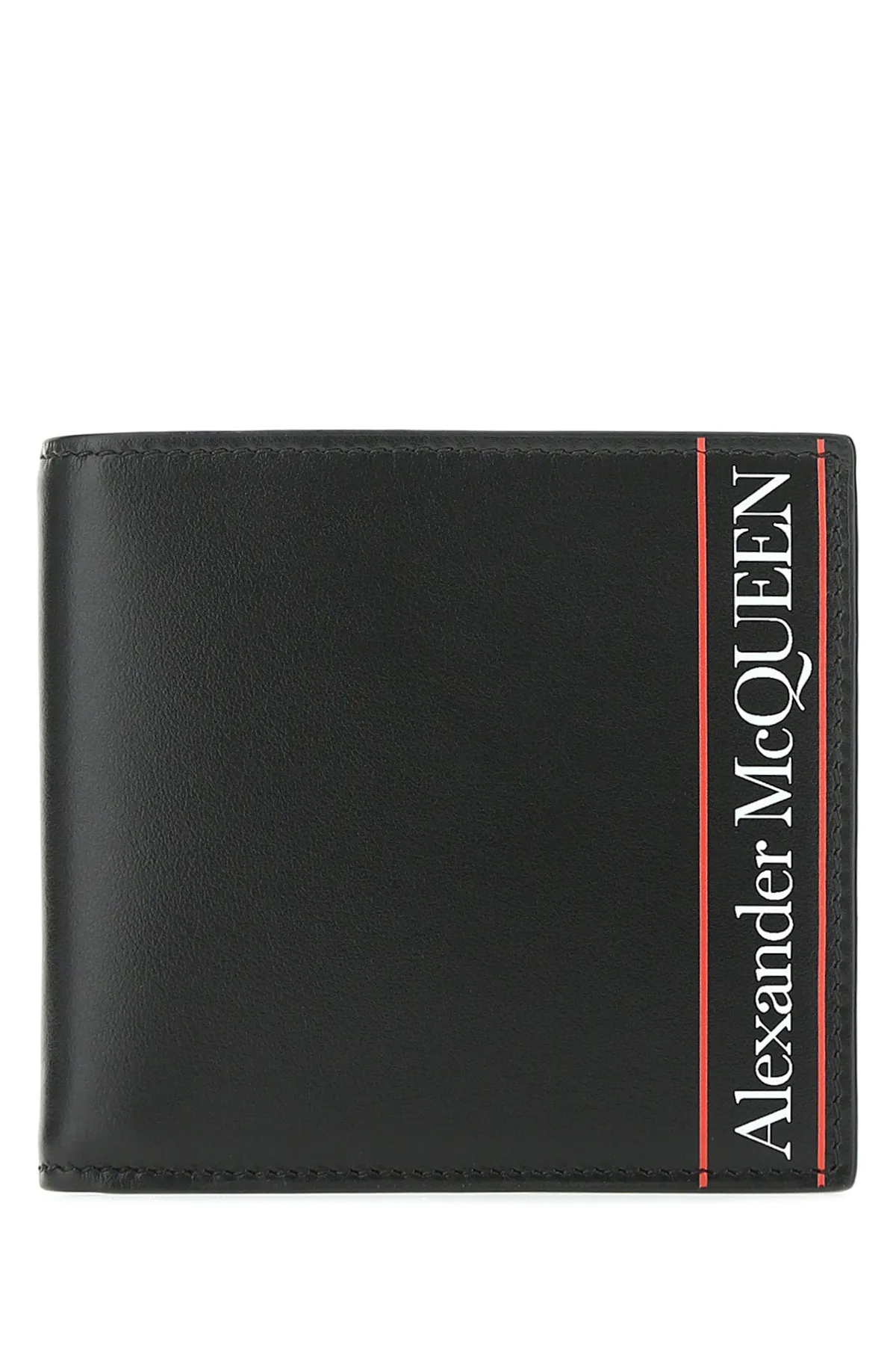 Alexander McQueen Logo Printed Bi-Fold Wallet