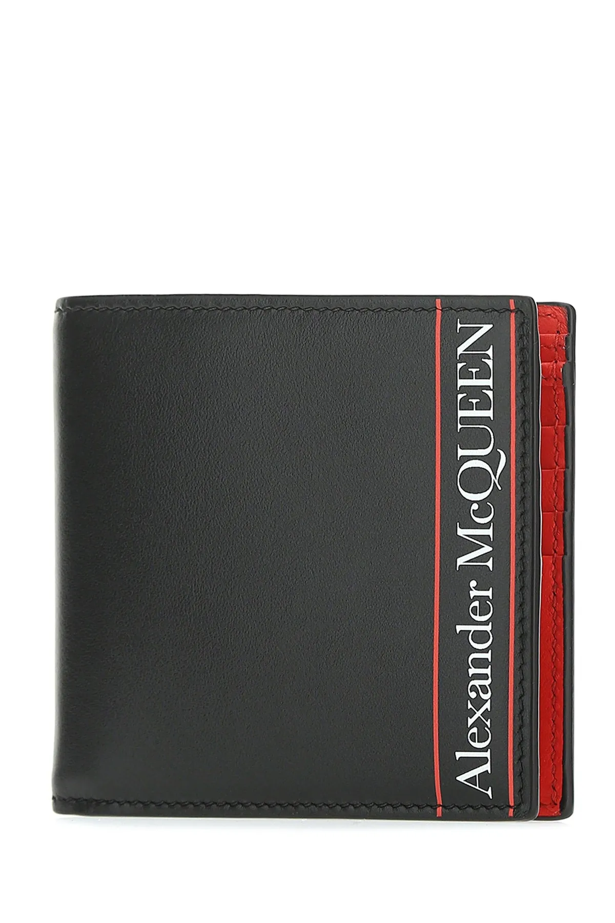 Alexander McQueen Logo Printed Bi-Fold Wallet