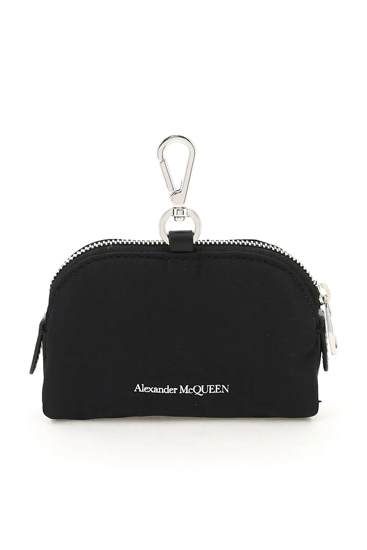 Alexander Mcqueen Logo Printed Small Zip Pouch