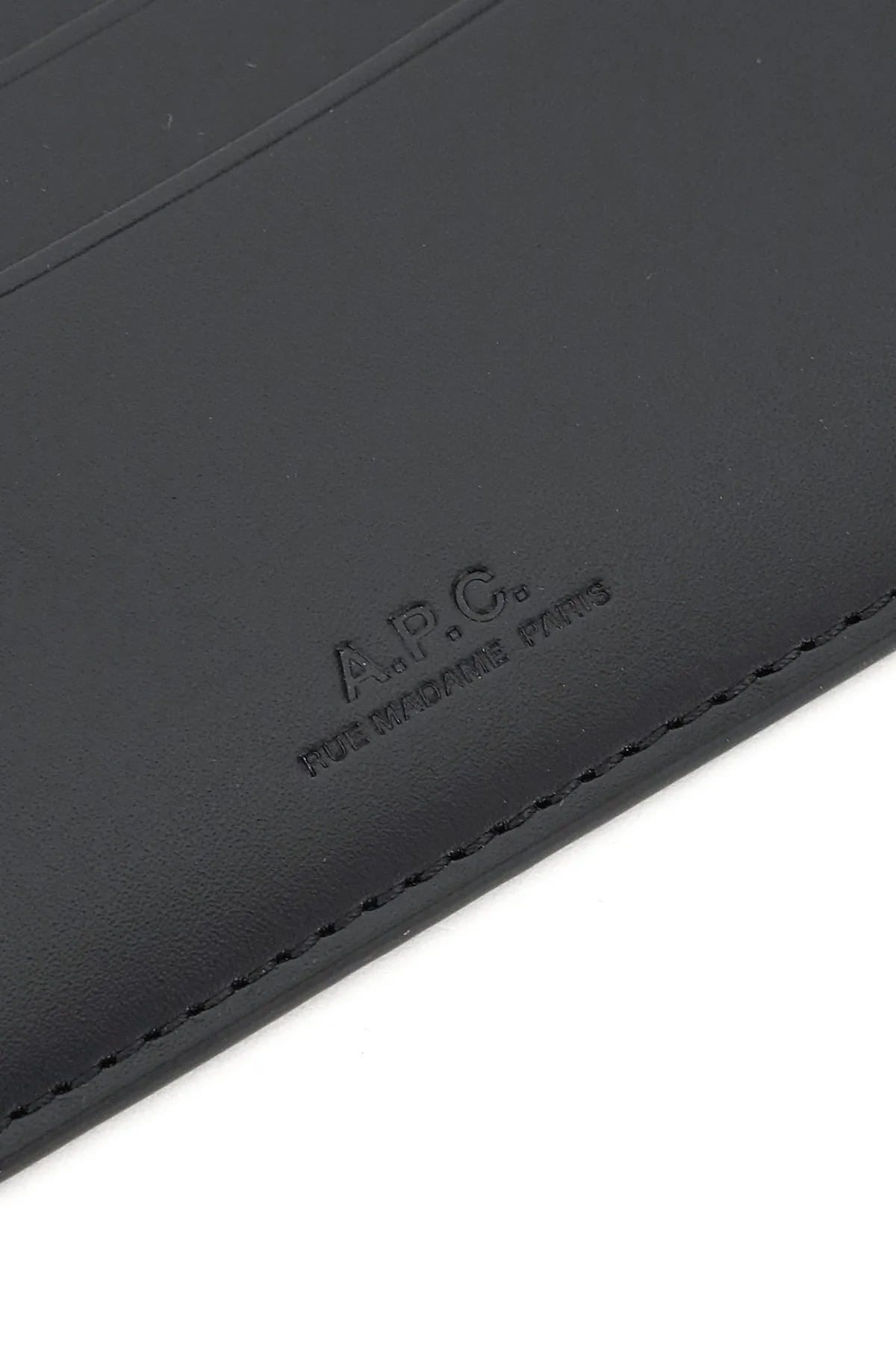 A.P.C. André Logo Embossed Cardholder