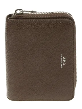 A.P.C. Logo Print Zipped Wallet