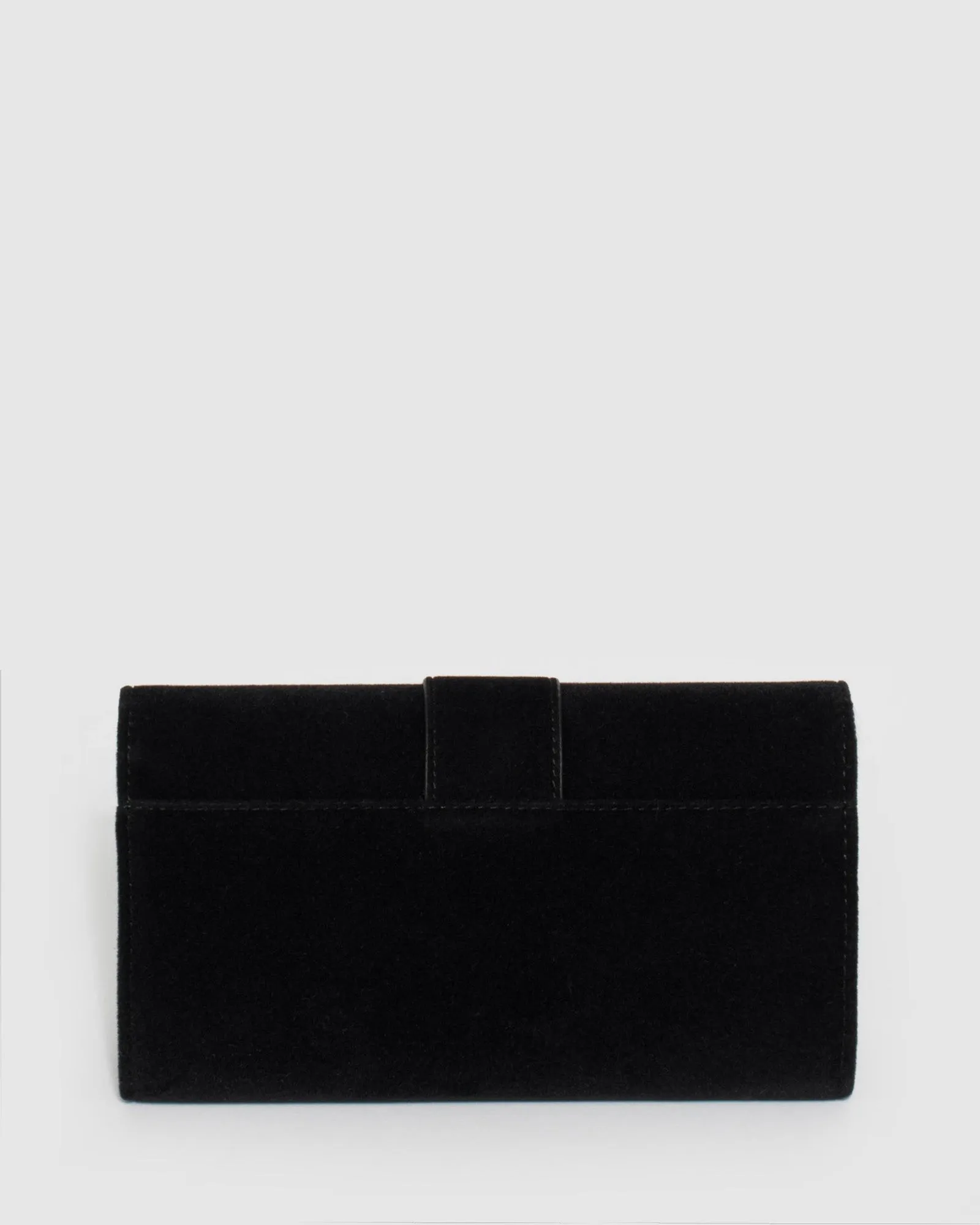 Black Bojana Buckle Clutch Bag