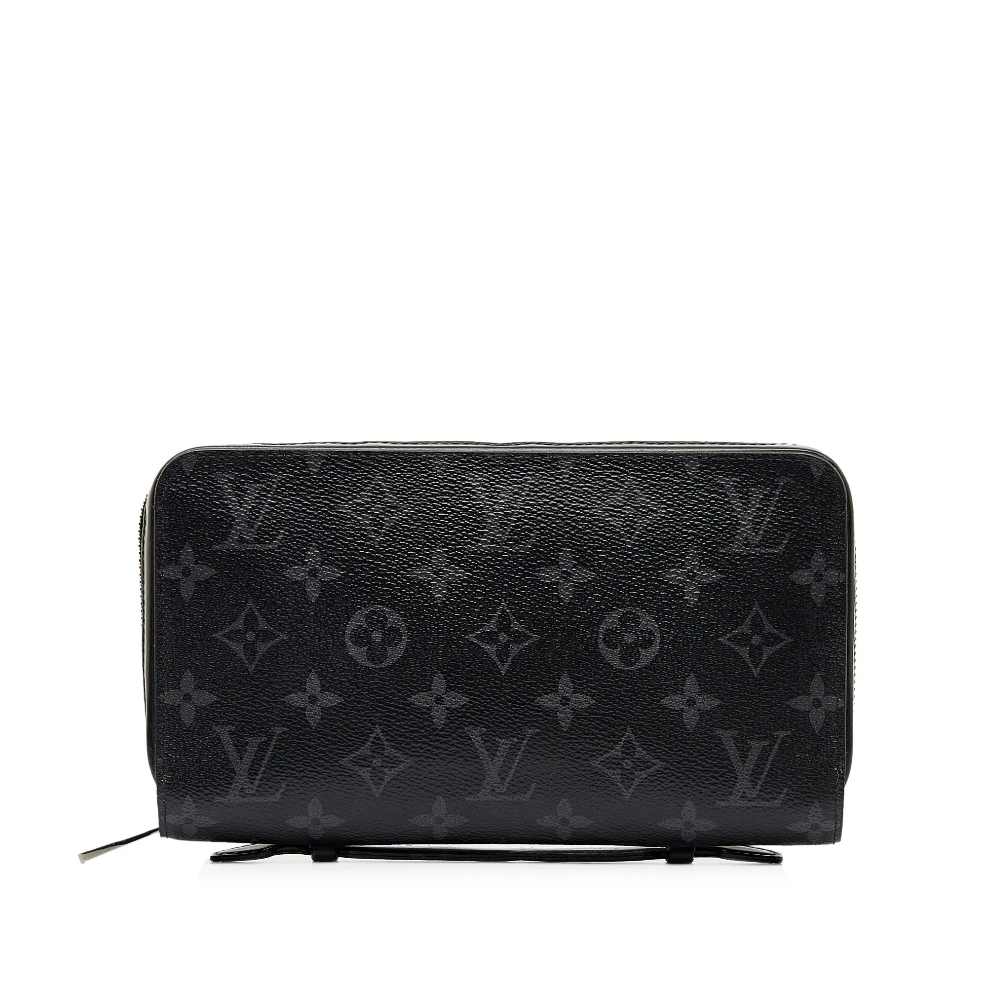 Black Louis Vuitton Monogram Eclipse Zippy XL Long Wallets