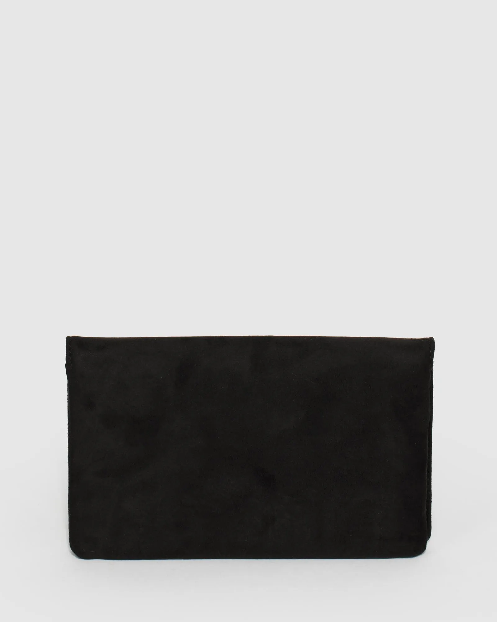 Black Veronika Chain Clutch Bag