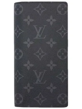 Brazza Monogram Long Wallet Black