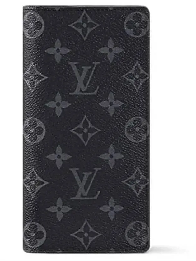 Brazza Monogram Long Wallet Black