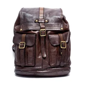 Campomaggi Leather Backpack, Dark Brown