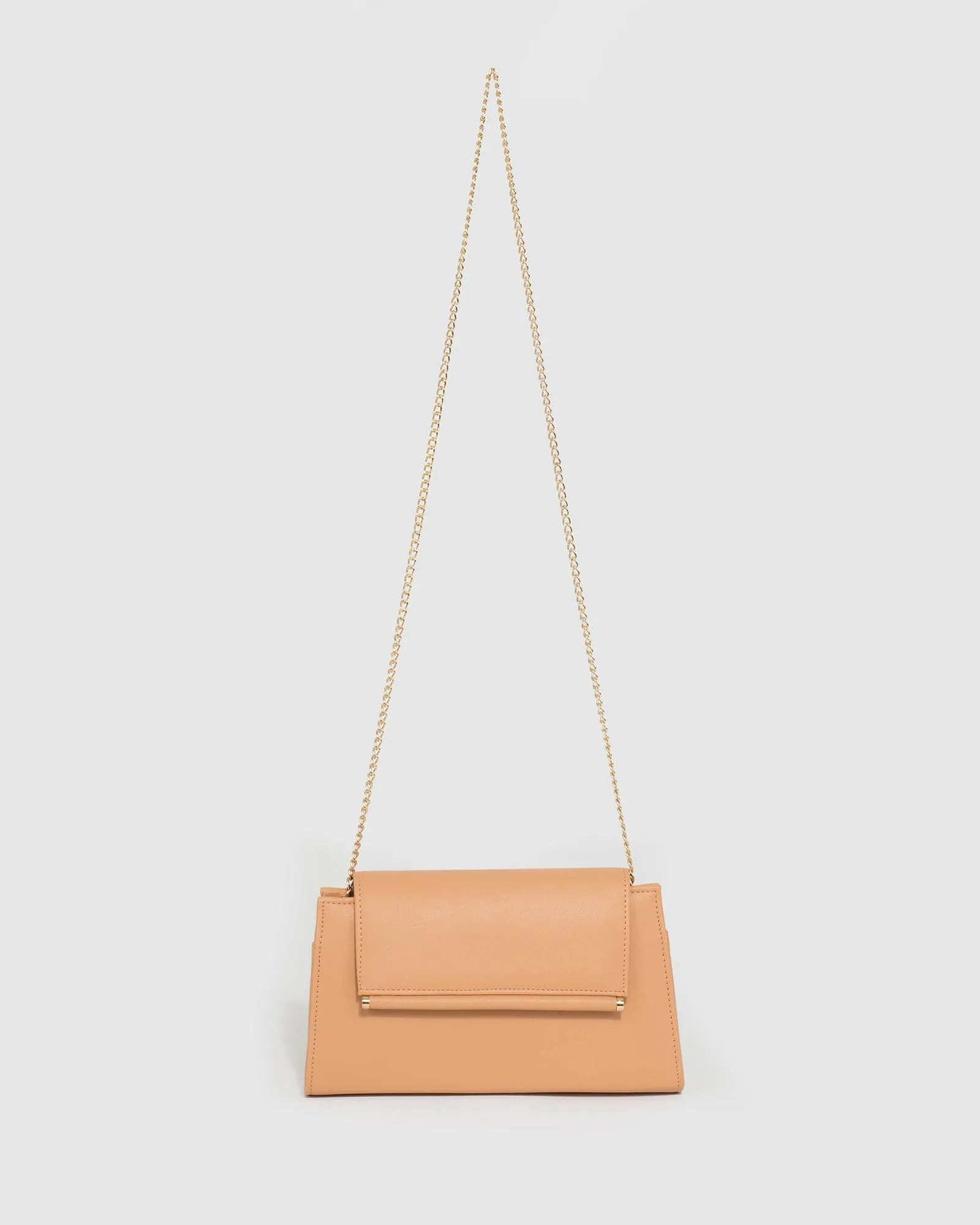 Caramel Folk Clutch Bag