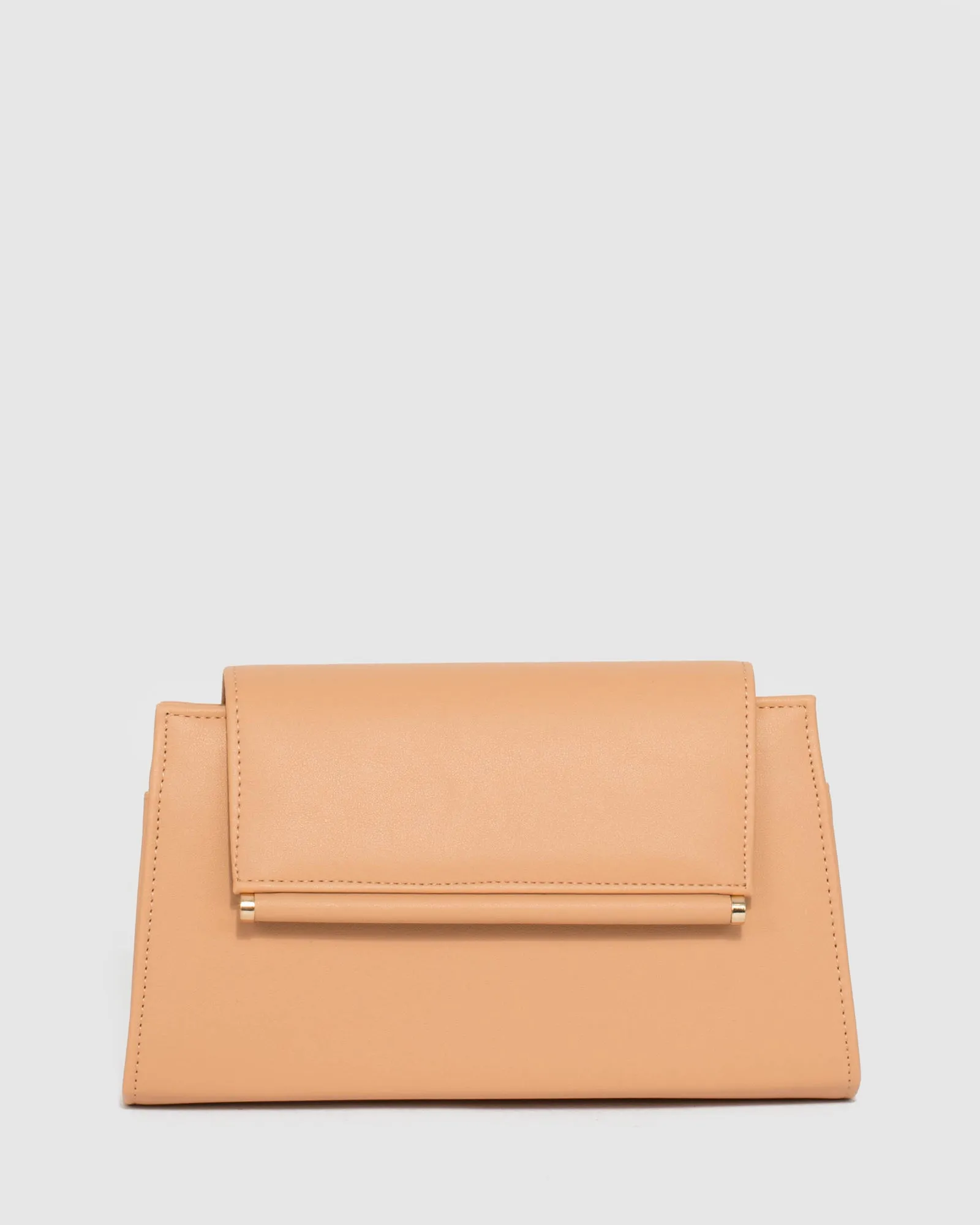 Caramel Folk Clutch Bag