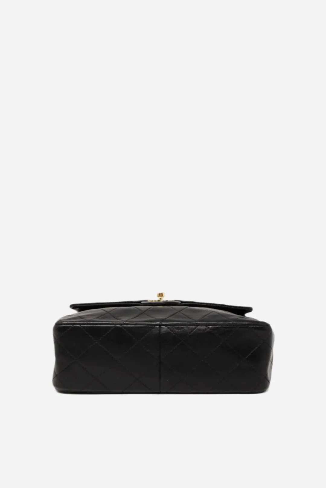 CHANEL Black Lambskin Mini Square 1991-1994 refurbished