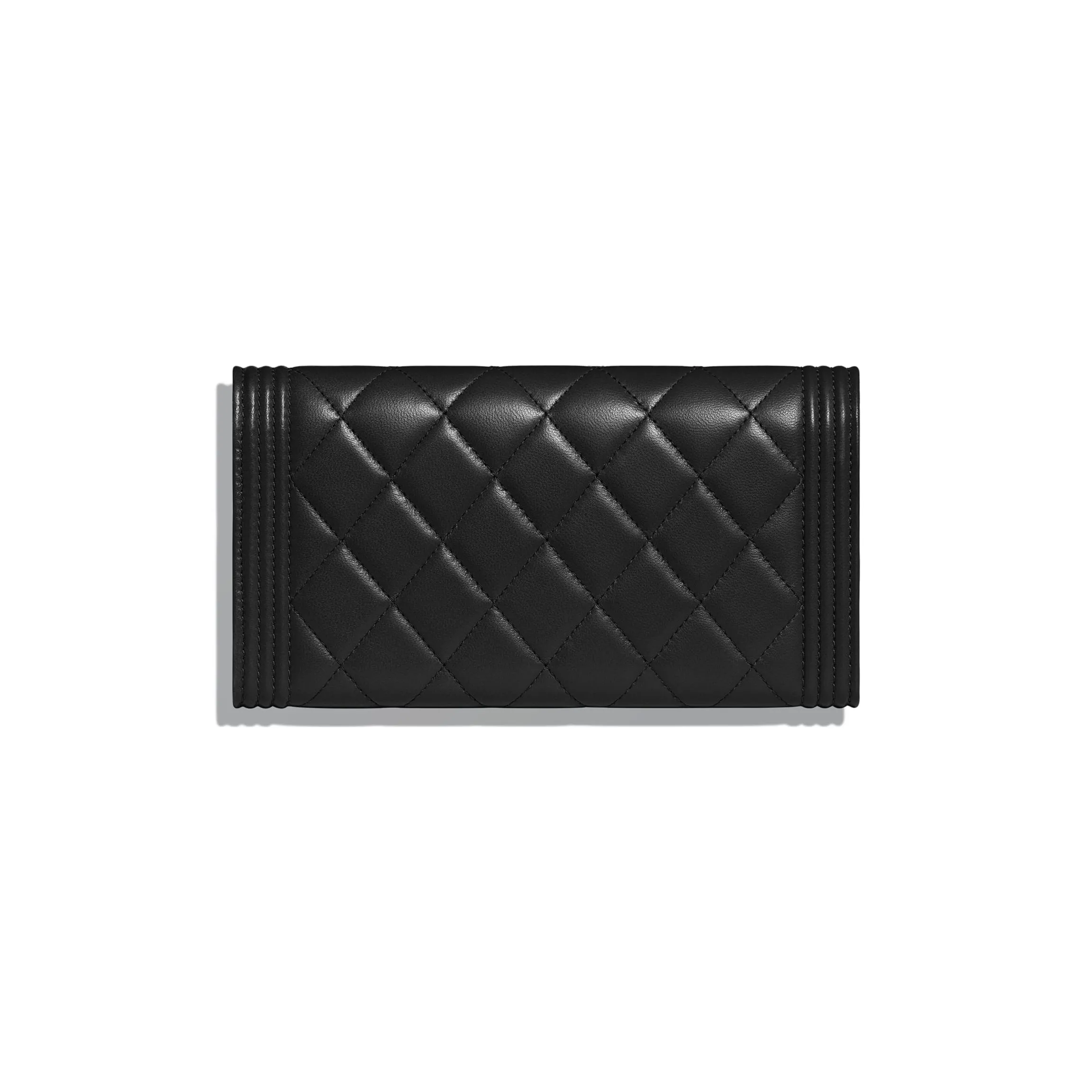 Chanel Quilted Lambskin Boy Long Flap Wallet