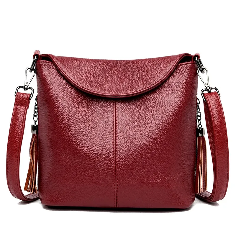 Christmas Gift Soft Leather Crossbody Bags for Women 2020 Luxury Handbags Women Bags Designer Female Casual Hand Shoulder Bag bolsos de mujer