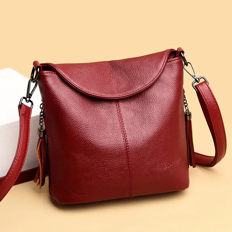 Christmas Gift Soft Leather Crossbody Bags for Women 2020 Luxury Handbags Women Bags Designer Female Casual Hand Shoulder Bag bolsos de mujer