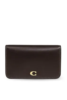 Coach C Logo Plaque Bi-Fold Wallet