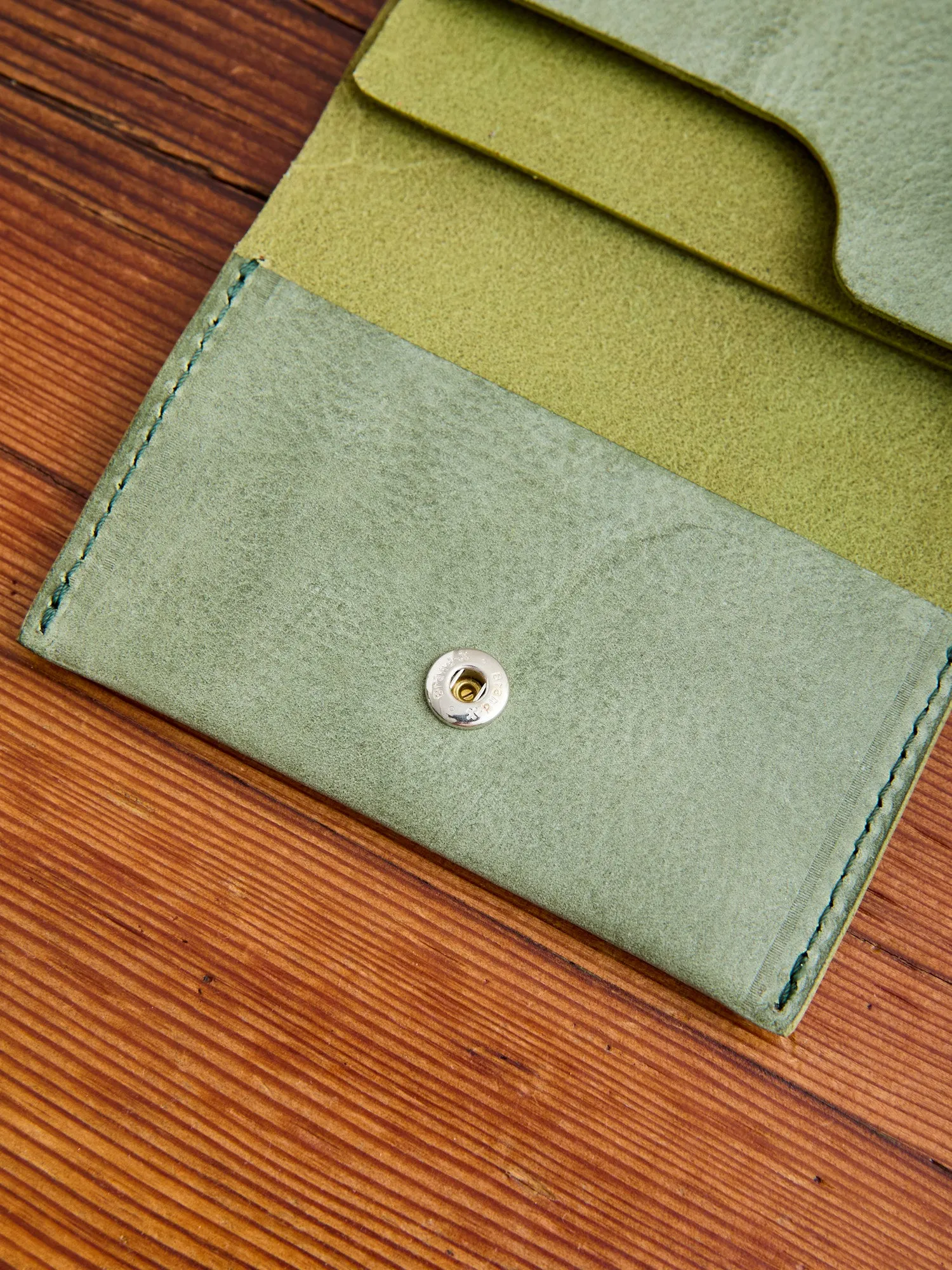 Compact Card Case in Green