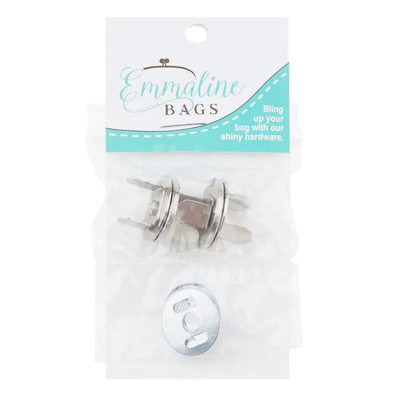 Emmaline Magnetic Snap Closure - 3/4" Slim Nickel