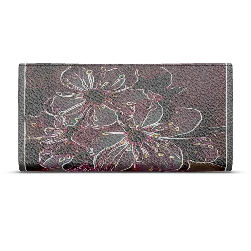 Floral Embosses: Pictorial Cherry Blossoms 01-04 Designer Travel Wallet