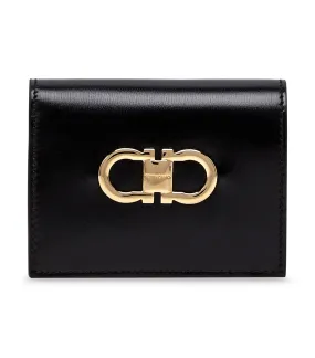 Gancini Compact Wallet Black