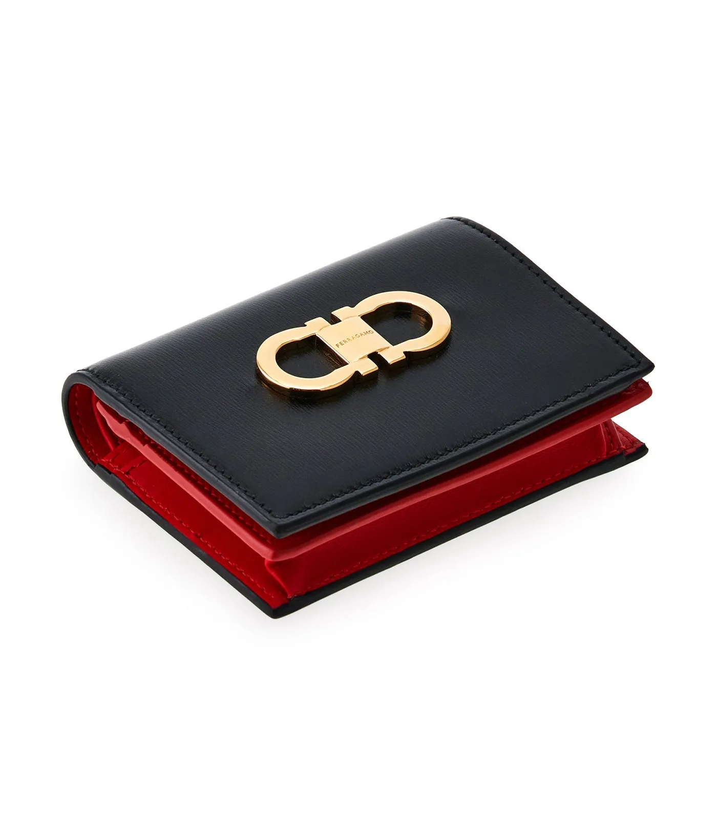 Gancini Compact Wallet Black