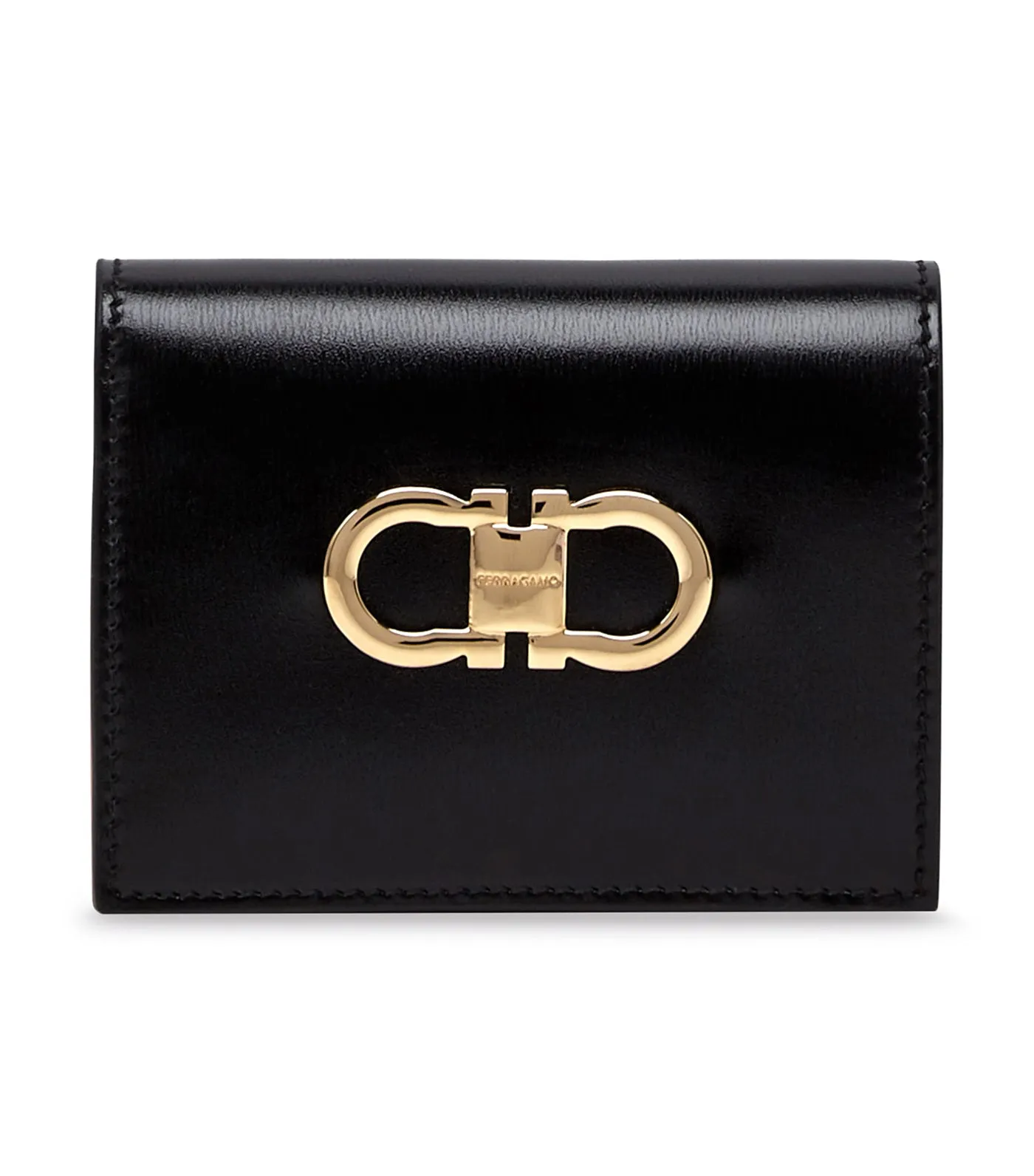 Gancini Compact Wallet Black