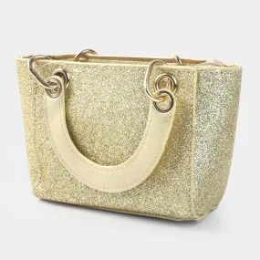 Girls Fancy Hand Bag | Golden