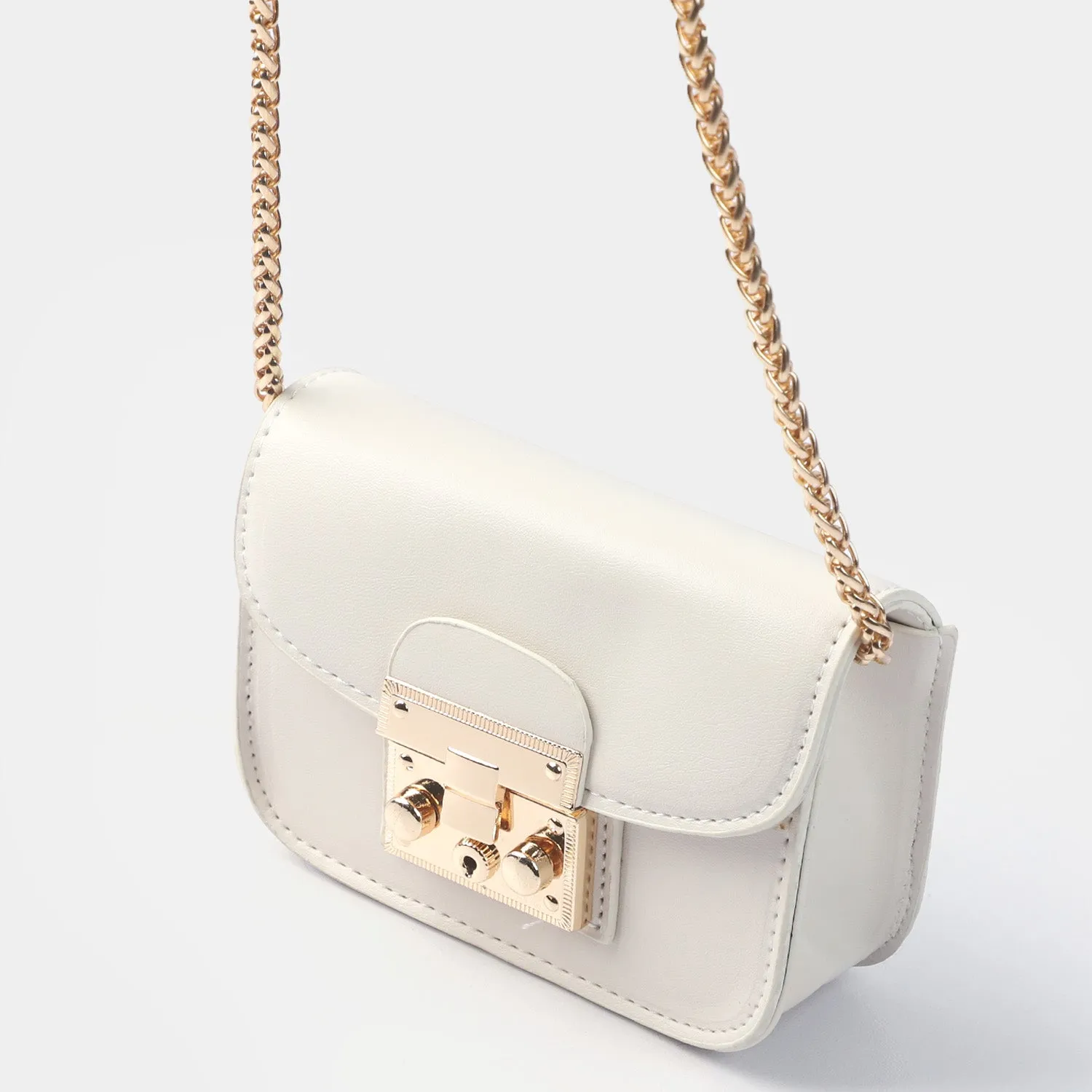 Girls Fancy Hand Bag | Off White