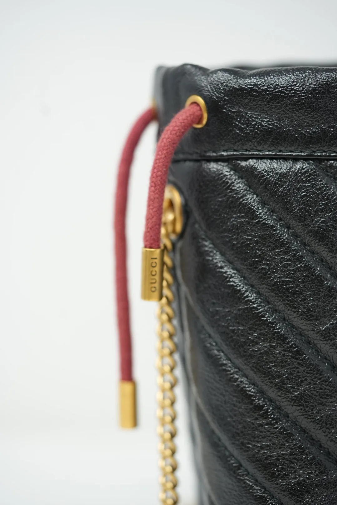 Gucci GG Marmont Chain Bucket Bag