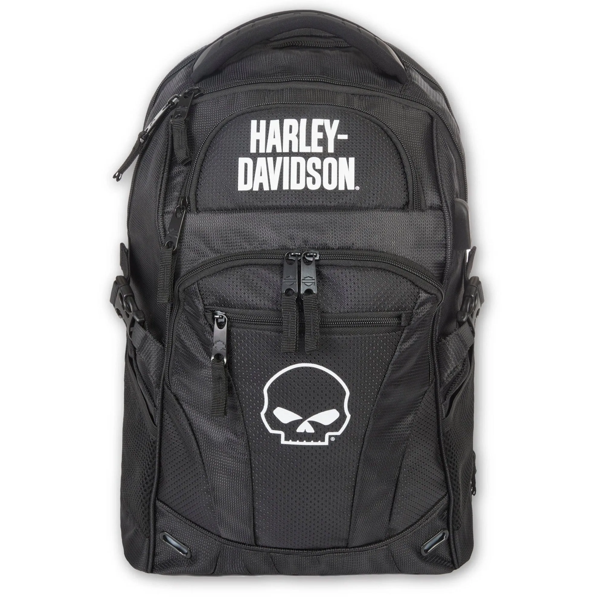 Harley-Davidson Willie G. Skull Renegade II Backpack W/ USB Port, Black 99207/Willie