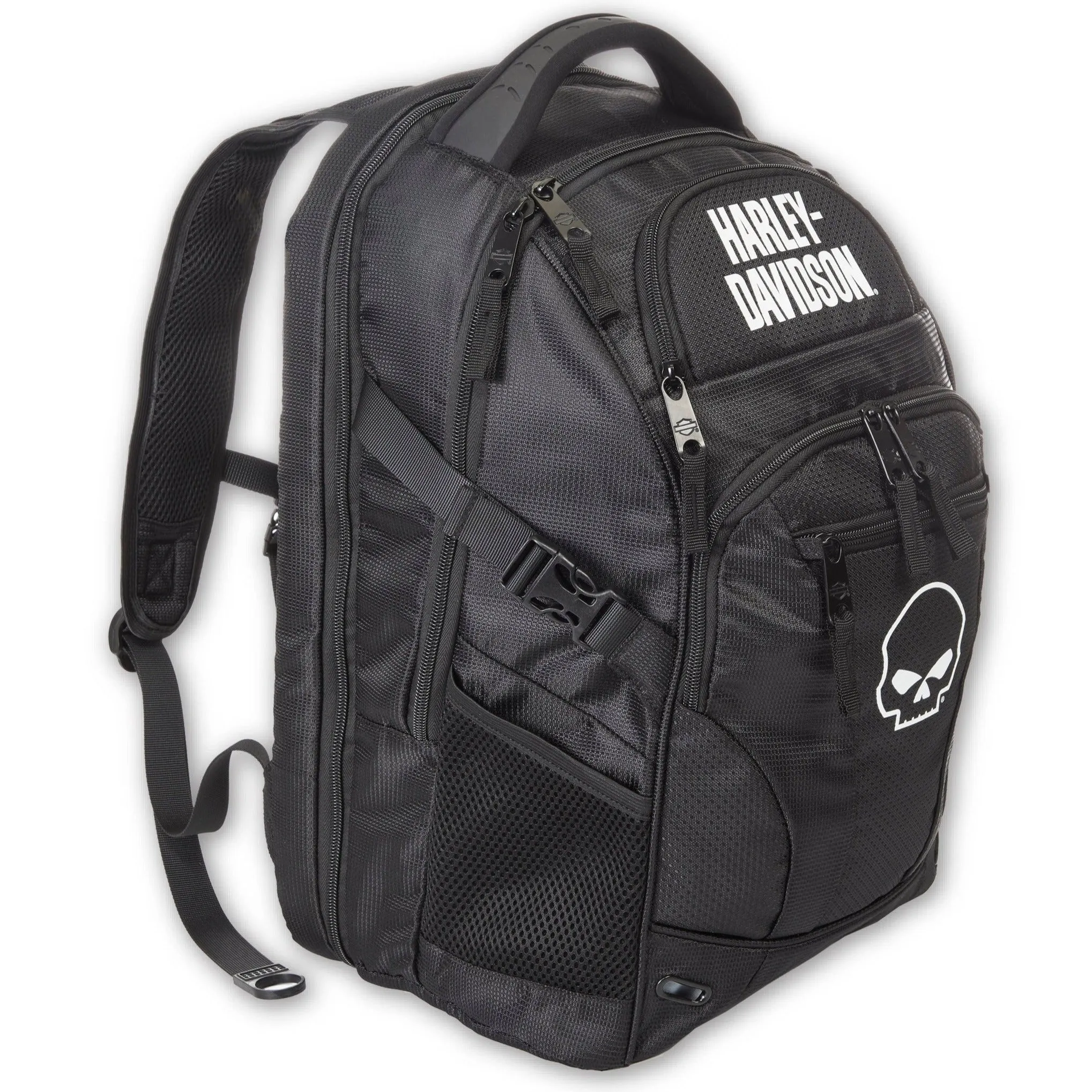 Harley-Davidson Willie G. Skull Renegade II Backpack W/ USB Port, Black 99207/Willie