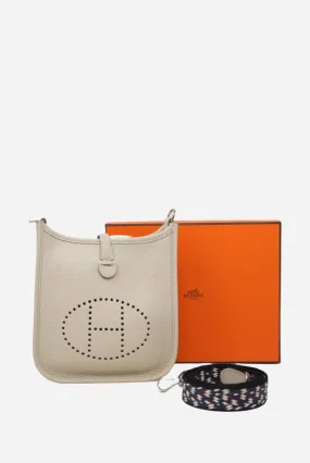 Hermes Evelyne Mini White TC Leather B 2023