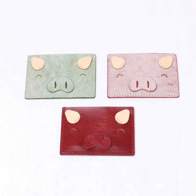 Ladies Small Leather Card Holder Wallet Cute Wallets for Women