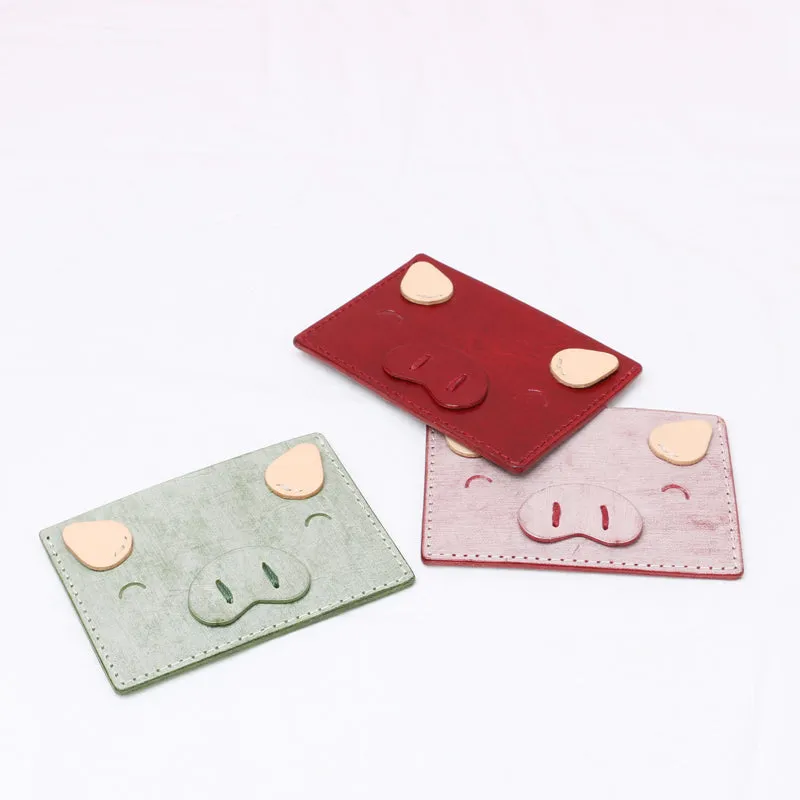 Ladies Small Leather Card Holder Wallet Cute Wallets for Women