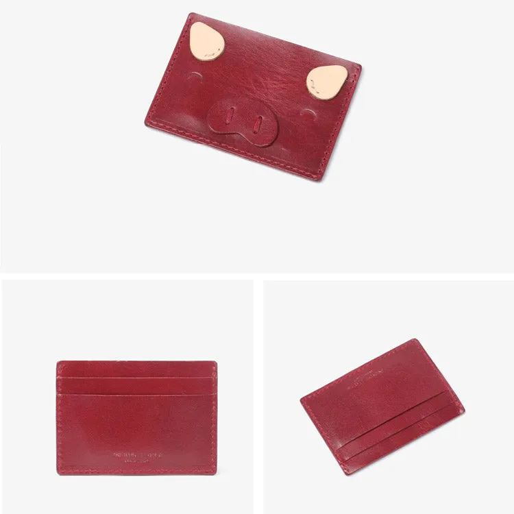 Ladies Small Leather Card Holder Wallet Cute Wallets for Women