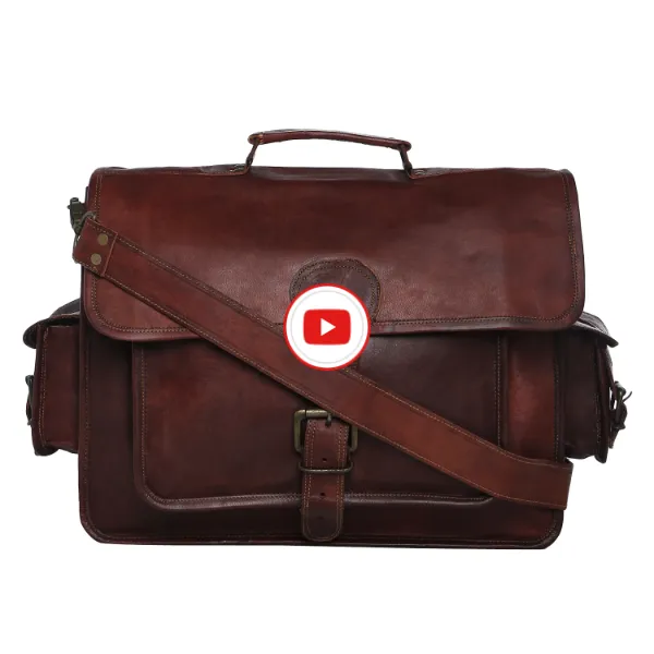 Leather lawyers briefcase