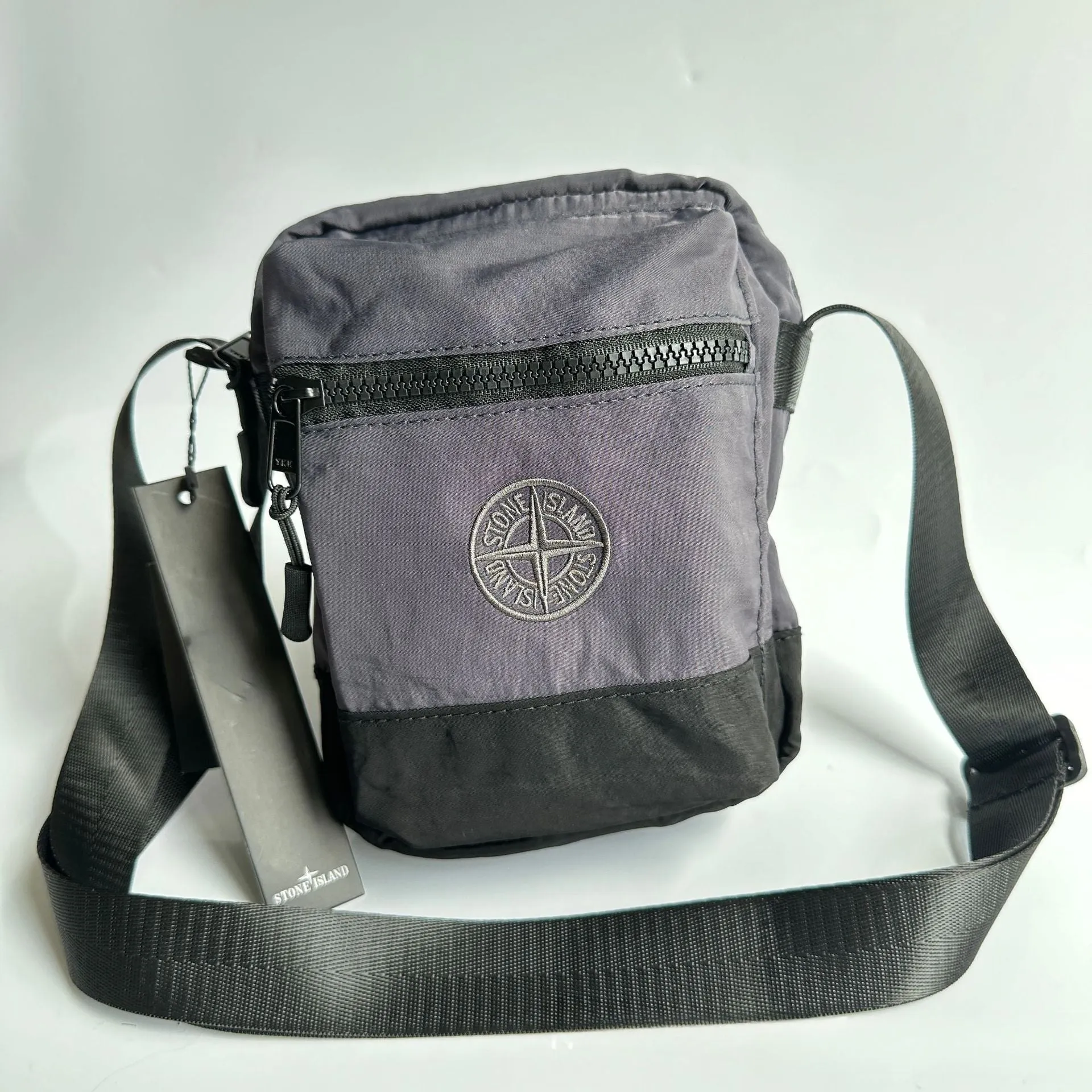 Mens Casual Bags STONE Splicing Embroidery Men's Nylon pouch bag Crossbody shoulder bag