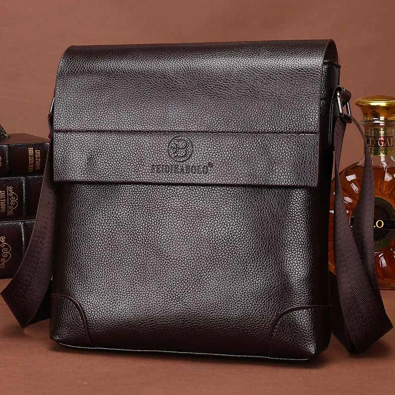 Men's Casual PU Leather Crossbody Bag