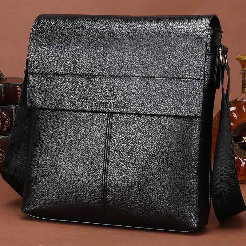 Men's Casual PU Leather Crossbody Bag