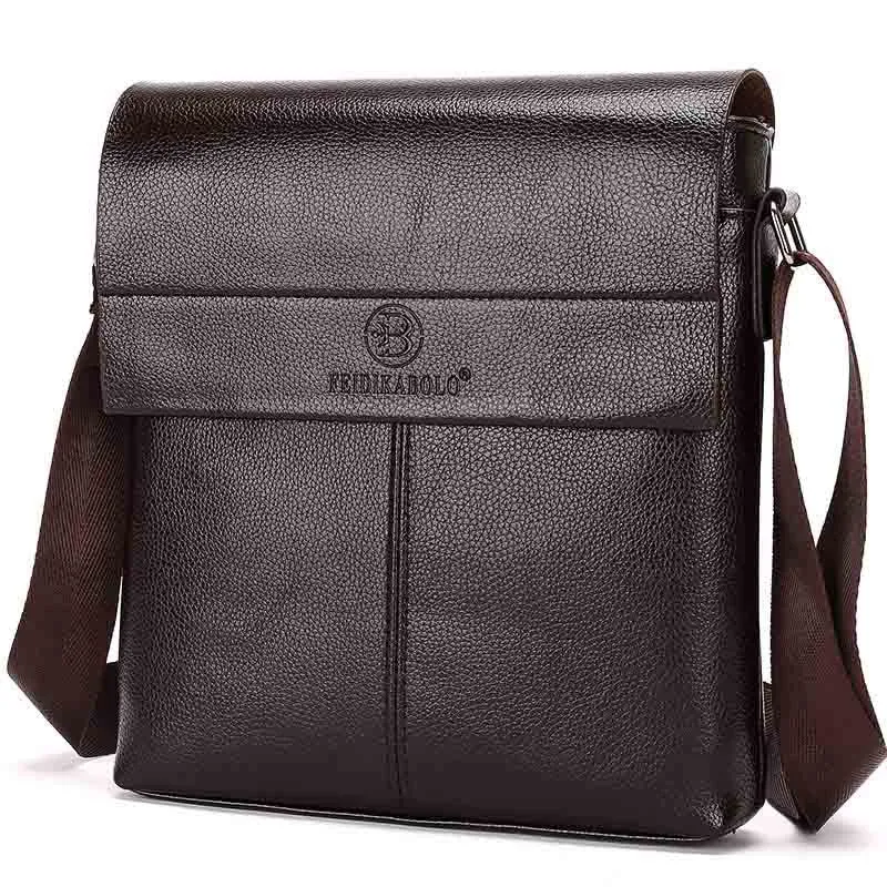 Men's Casual PU Leather Crossbody Bag