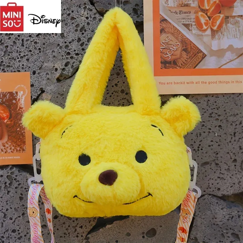 MINISO Disney-Inspired Plush Crossbody – Winnie the Pooh & Minnie Mouse Bags