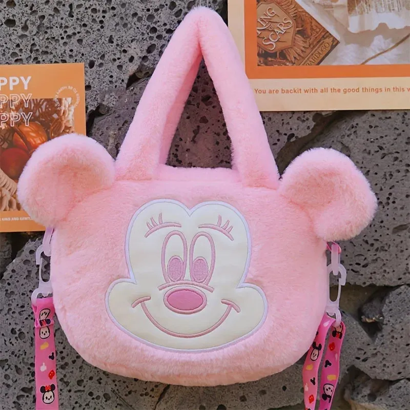 MINISO Disney-Inspired Plush Crossbody – Winnie the Pooh & Minnie Mouse Bags