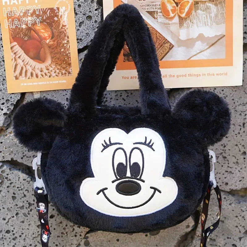 MINISO Disney-Inspired Plush Crossbody – Winnie the Pooh & Minnie Mouse Bags